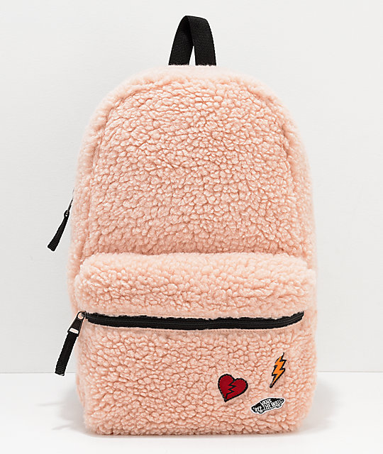 vans peach backpack